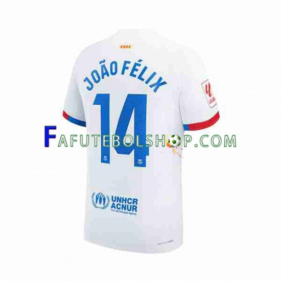 Camisa 2 FC Barcelona Joao Felix 14 2023-2024 manga curta ,Masculino