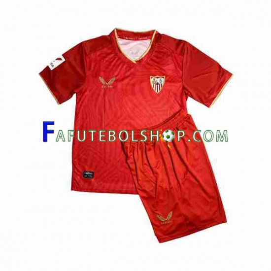 Camisa 2 FC Sevilla Sergio Ramos 4 2023-2024 manga curta ,infantil