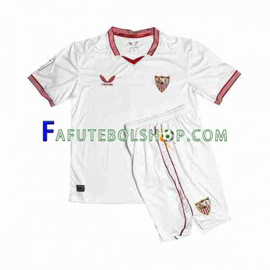 Camisa 1 FC Sevilla Sergio Ramos 4 2023-2024 manga curta ,infantil