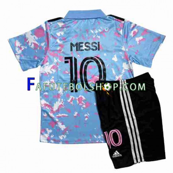 Camisa 3 Inte Miami Lionel Messi 10 2023-2024 manga curta ,infantil