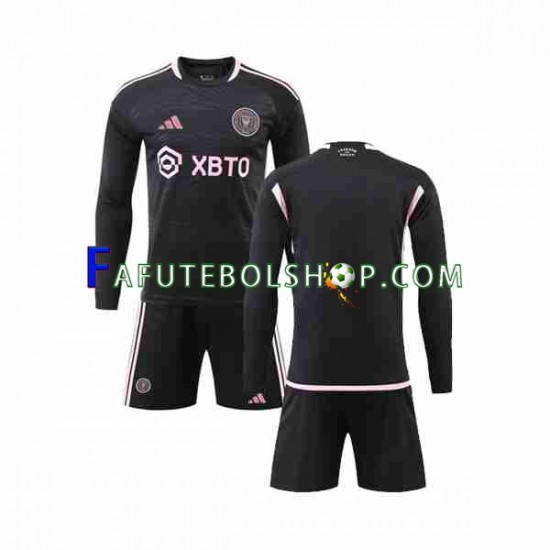 Camisa 2 Inter Miami 2023-2024 manga longa ,infantil