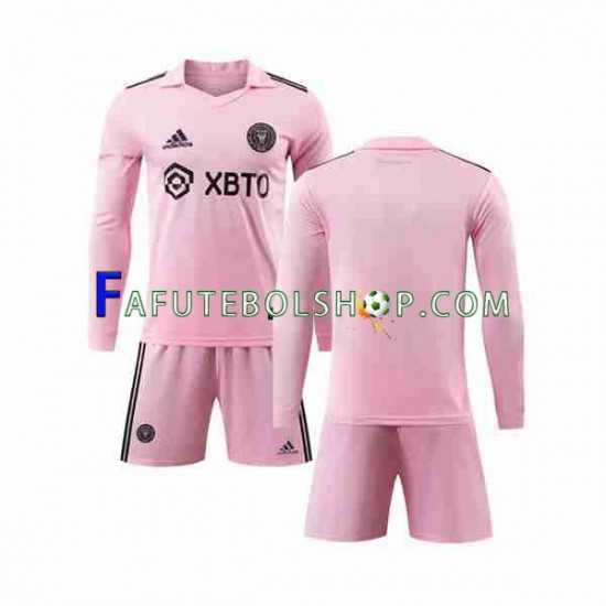 Camisa 1 Inter Miami 2023-2024 manga longa ,infantil