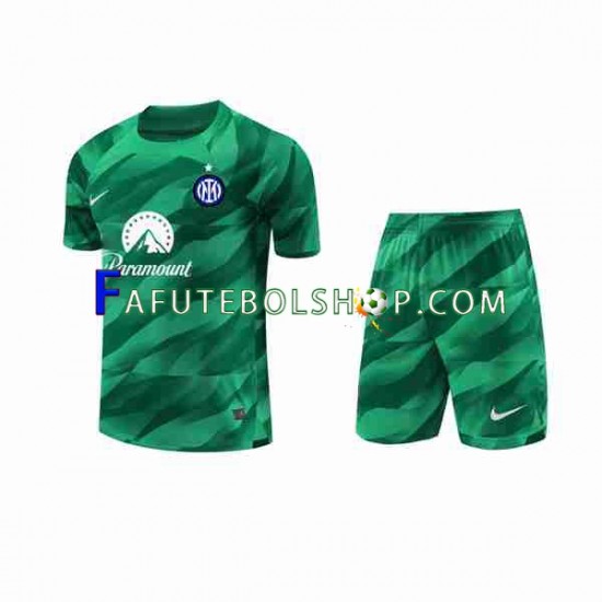 Camisa Goleiro 2 Internazionale 2023-2024 manga curta ,infantil