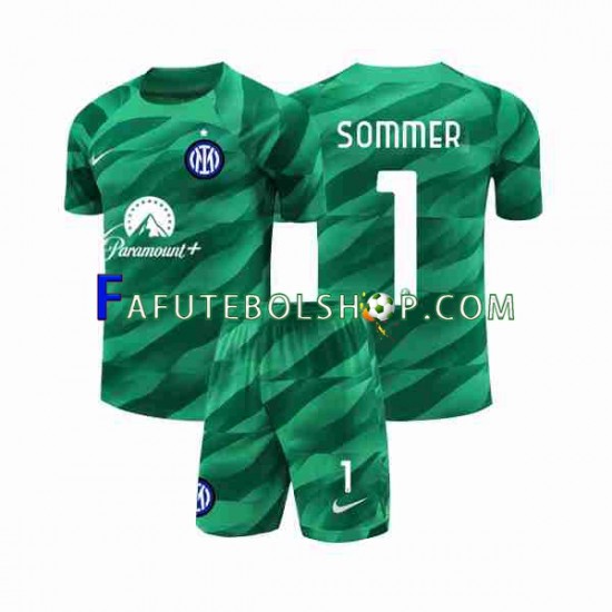 Camisa Goleiro 2 Internazionale Sommer 1 2023-2024 manga curta ,infantil