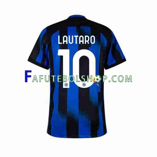 Camisa 1 Internazionale Lautaro Martinez 10 2023-2024 manga curta ,Masculino