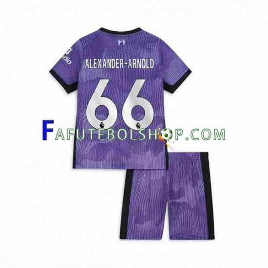 Camisa 3 Liverpool Alexander-Arnold 66 2023-2024 manga curta ,infantil