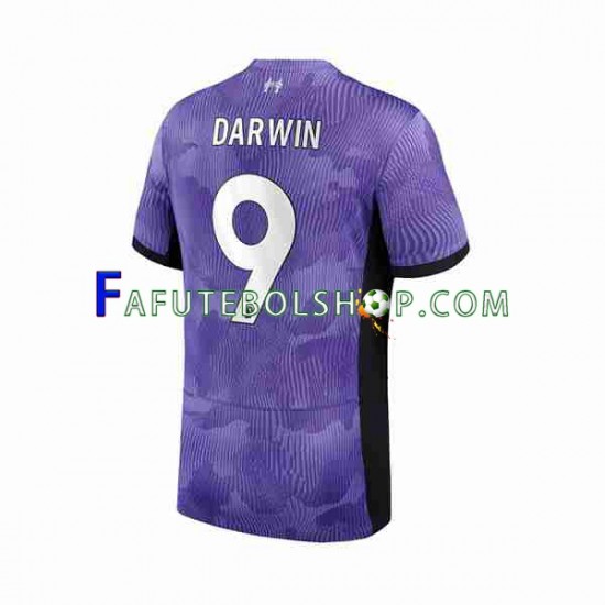 Camisa 3 Liverpool Darwin Nunez 9 2023-2024 manga curta ,Masculino