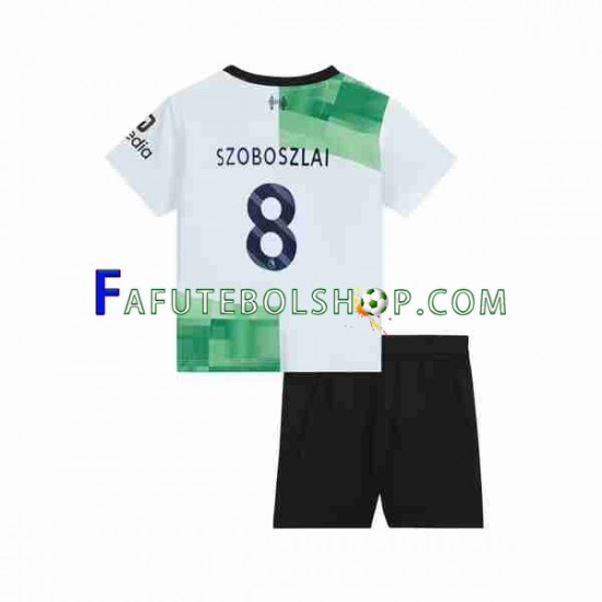 Camisa 2 Liverpool Dominik Szoboszlai 8 2023 manga curta ,infantil