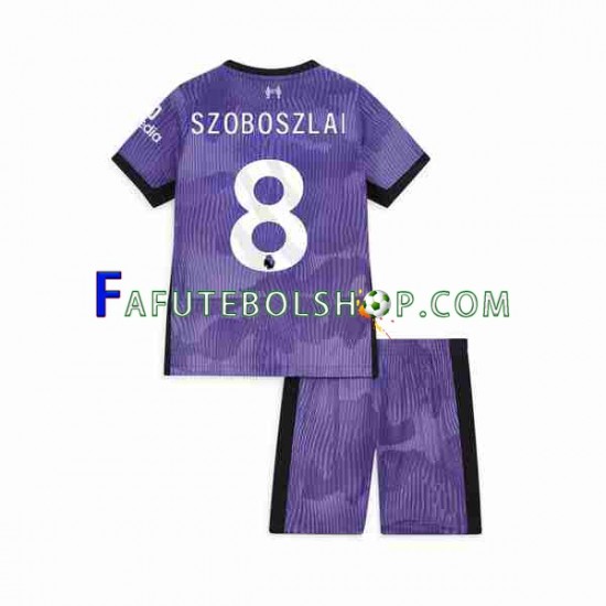 Camisa 3 Liverpool Dominik Szoboszlai 8 2023 manga curta ,infantil