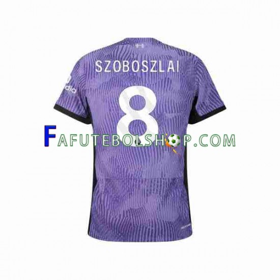 Camisa 3 Liverpool Dominik Szoboszlai 8 2023-2024 manga curta ,Masculino