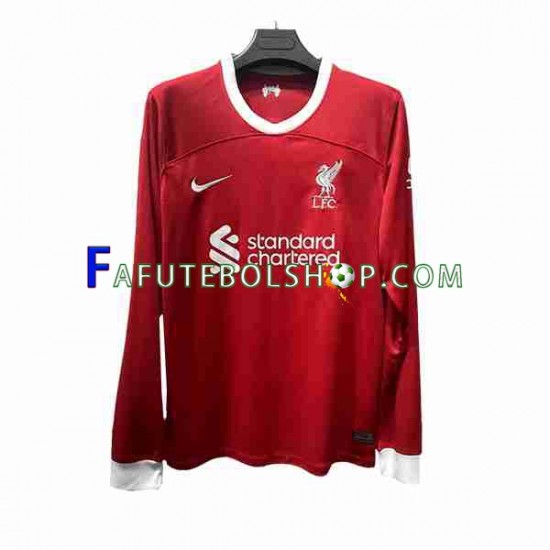 Camisa 1 Liverpool 2023-2024 manga longa ,Masculino