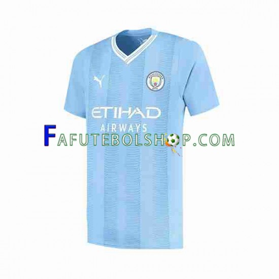 Camisa 1 Manchester City Haaland 9 Special Printing 2023-2024 manga curta ,Masculino