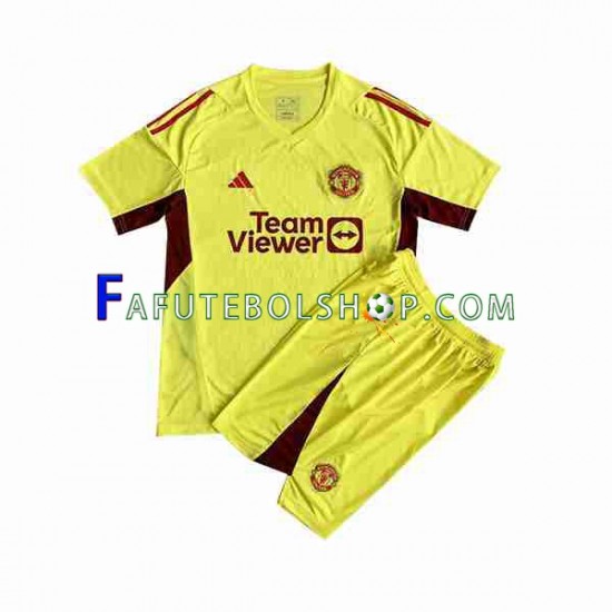 Camisa Goleiro 2 Manchester United 2023-2024 manga curta ,infantil