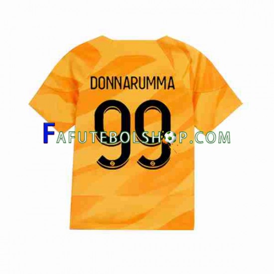 Camisa Goleiro 2 Paris Saint Germain Donnarumma 99 2023-2024 manga curta ,Masculino