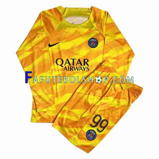 Camisa Goleiro 2 Paris Saint Germain DONNARUMMA 99 2023-2024 manga longa ,infantil