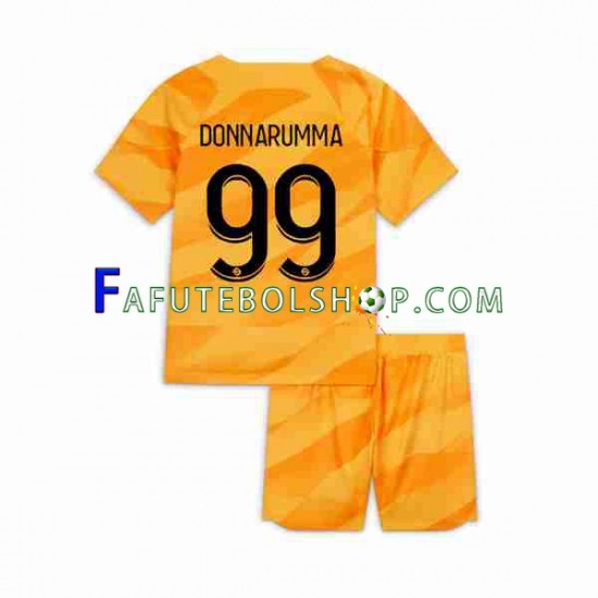 Camisa Goleiro 2 Paris Saint Germain DONNARUMMA 99 2023-2024 manga curta ,infantil