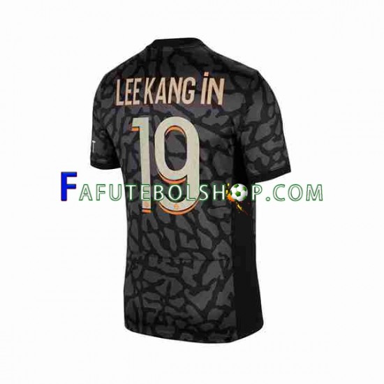 Camisa 3 Paris Saint Germain Lee Kang In 19 2023-2024 manga curta ,Masculino