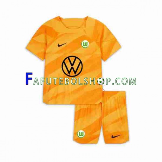 Camisa Goleiro 1 VfL Wolfsburg 2023-2024 manga curta ,infantil