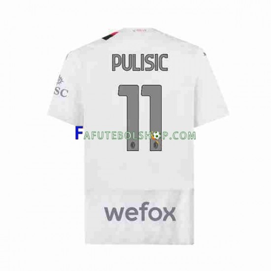 Camisa 2 AC Milan Christian Pulisic 11 2023-2024 manga curta ,Masculino