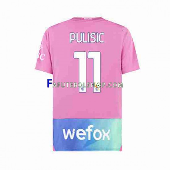 Camisa 3 AC Milan Christian Pulisic 11 2023-2024 manga curta ,Masculino