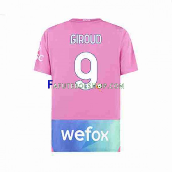 Camisa 3 AC Milan Olivier Giroud 9 2023-2024 manga curta ,Masculino