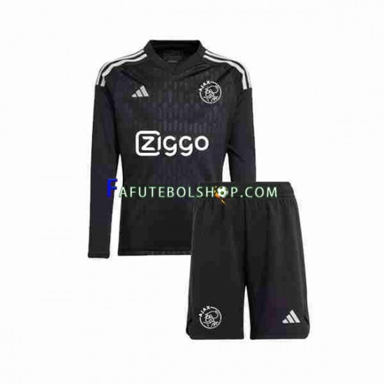 Camisa Goleiro 3 AFC Ajax 2023-2024 manga longa ,infantil