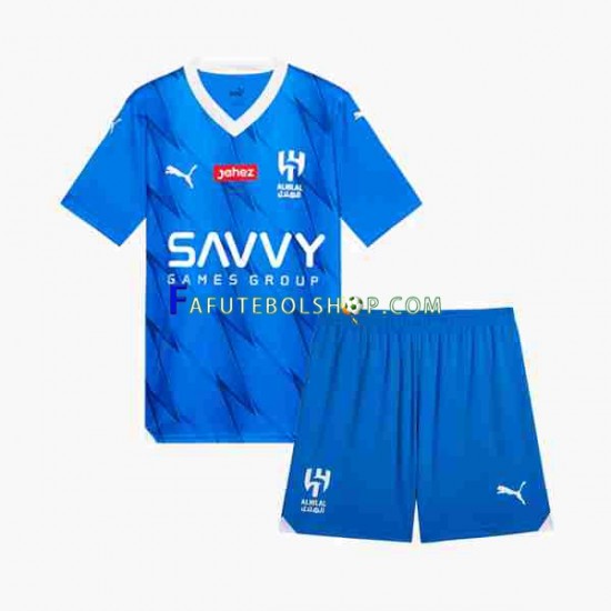 Camisa 1 Al Hilal 2023-2024 manga curta ,infantil