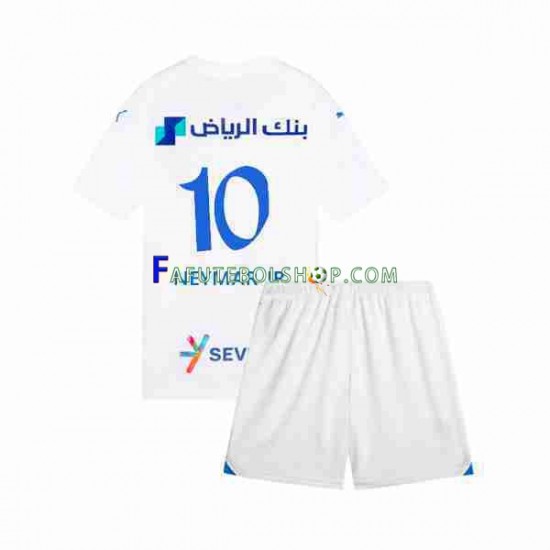 Camisa 2 Al Hilal Neymar JR 10 2023-2024 manga curta ,infantil