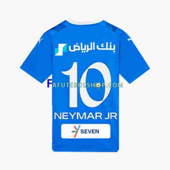 Camisa 1 Al Hilal Neymar JR 10 2023-2024 manga curta ,Masculino