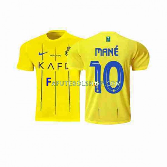 Camisa 1 Al-Nassr Mane 10 2023-2024 manga curta ,Masculino