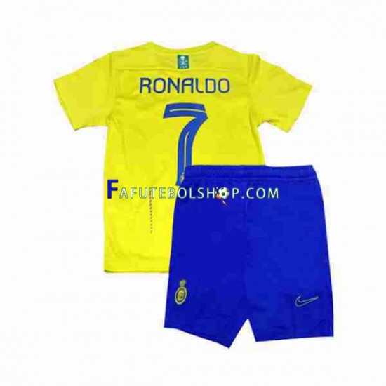 Camisa 1 Al-Nassr Ronaldo 7 2023-2024 manga curta ,infantil