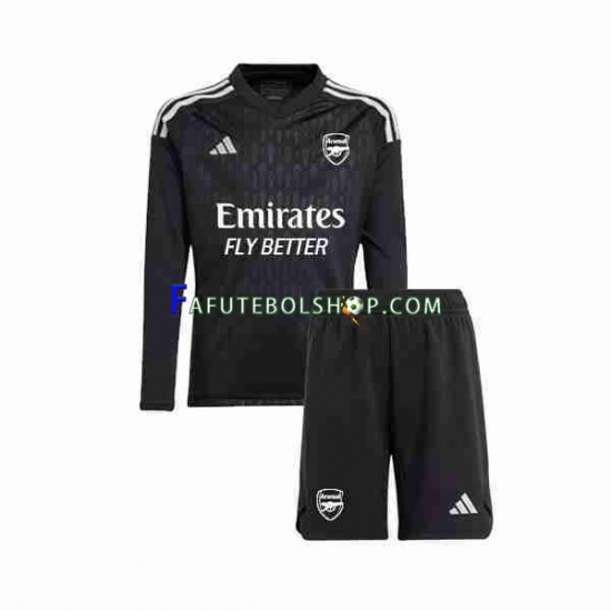 Camisa Goleiro 1 Arsenal 2023-2024 manga longa ,infantil