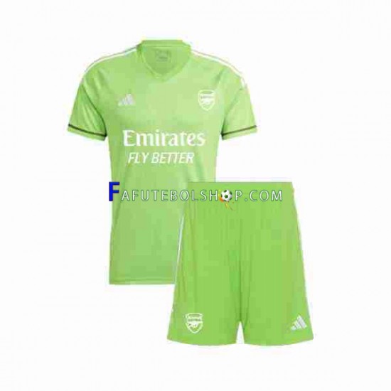 Camisa Goleiro 3 Arsenal 2023-2024 manga curta ,infantil