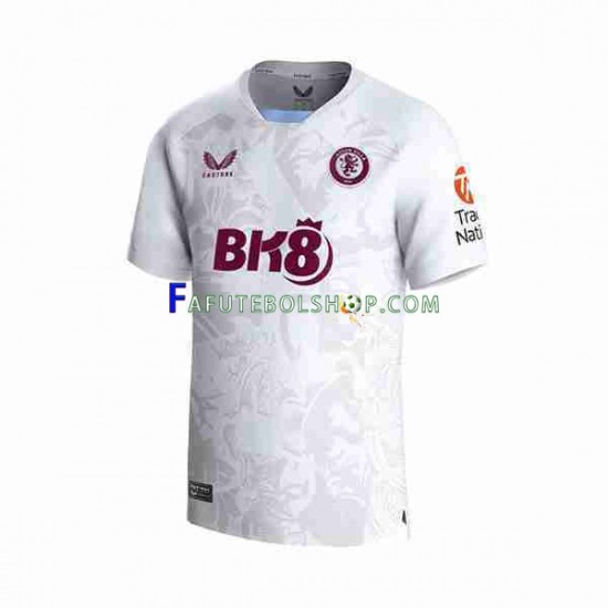 Camisa 2 Aston Villa 2023-2024 manga curta ,Masculino