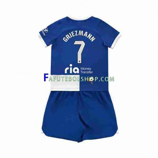 Camisa 2 Atlético de Madrid 2 Antoine Griezmann 7 2023-2024 manga curta ,infantil