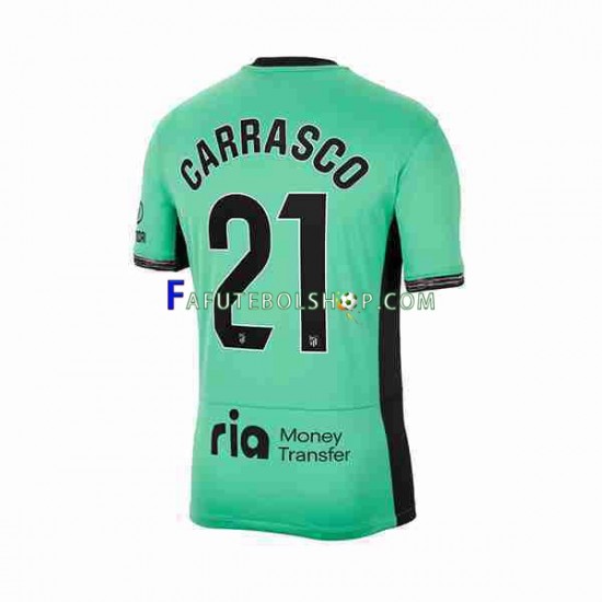 Camisa 3 Atlético de Madrid 2 Yannick Carrasco 21 2023-2024 manga curta ,Masculino