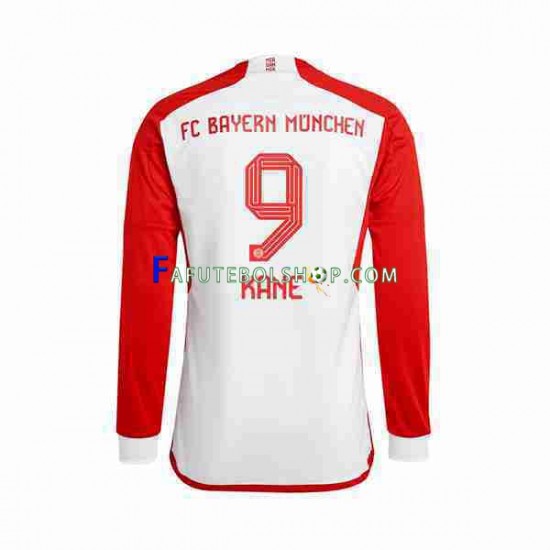 Camisa 1 Bayern de Munique Harry Kane 9 2023-2024 manga longa ,Masculino