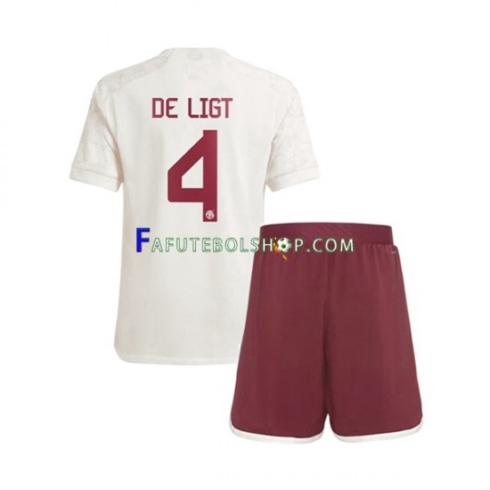 Camisa 3 Bayern de Munique Matthijs de Ligt 4 2023-2024 manga curta ,infantil