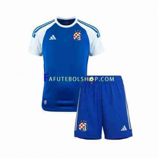 Camisa 1 Dinamo Zagreb 2023-2024 manga curta ,infantil