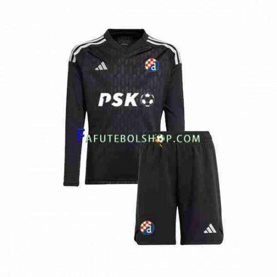 Camisa Goleiro 2 Dinamo Zagreb 2023-2024 manga longa ,infantil