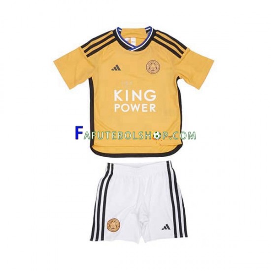 Camisa 3 Leicester City 2023-2024 manga curta ,infantil