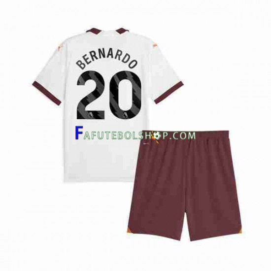 Camisa 2 Manchester City Bernardo Silva 20 2023-2024 manga curta ,infantil