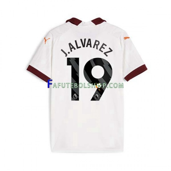 Camisa 2 Manchester City Julian Alvarez 19 2023-2024 manga curta ,Masculino