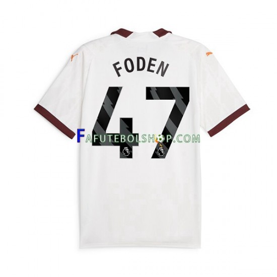 Camisa 2 Manchester City Phil Foden 47 2023-2024 manga curta ,Masculino