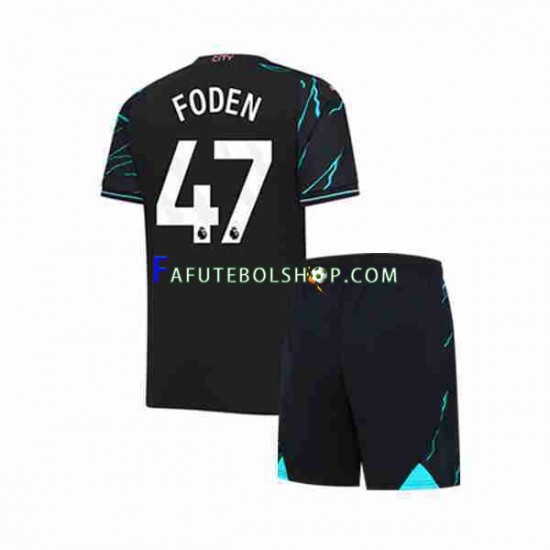 Camisa 3 Manchester City Phil Foden 47 2023-2024 manga curta ,infantil