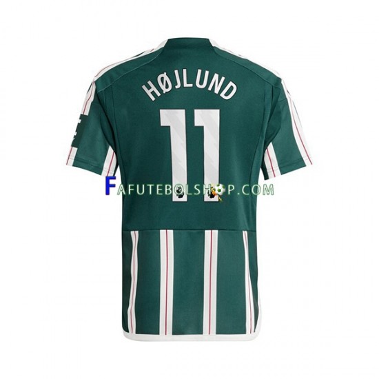 Camisa 2 Manchester United Rasmus Hojlund 11 2023-2024 manga curta ,Masculino