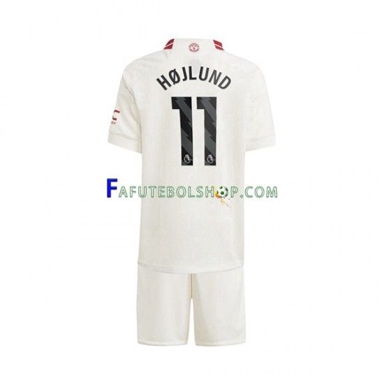 Camisa 3 Manchester United Rasmus Hojlund 11 2023-2024 manga curta ,infantil