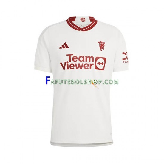 Camisa 3 Manchester United 2023-2024 manga curta ,Masculino