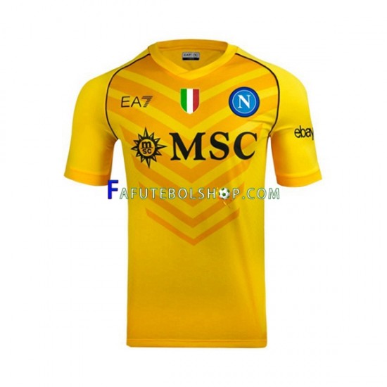 Camisa Goleiro 2 Napoli 2023-2024 manga curta ,Masculino