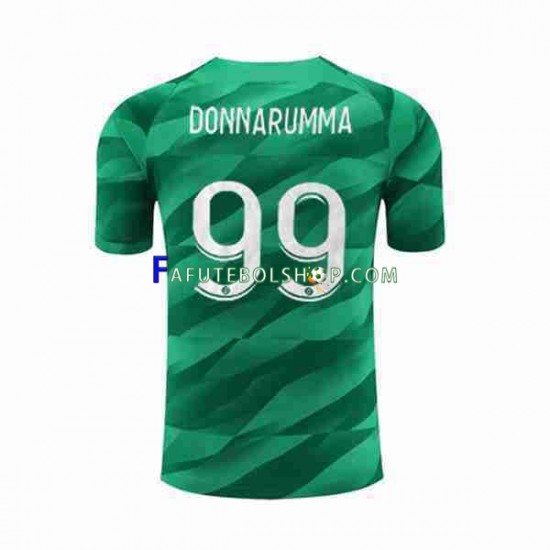 Camisa Goleiro 1 Paris Saint Germain Donnarumma 99 2023-2024 manga curta ,Masculino